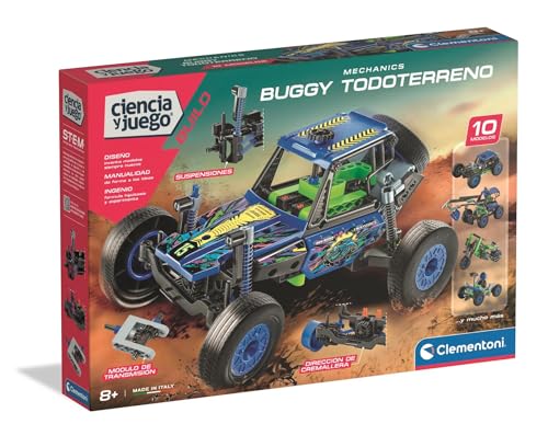 Clementoni - Mechanichs - Buggy Todoterreno - Juego Kit de Construcción Motorizado para Niños - Maqueta para Montar y Desarrollar la Creatividad - Apto para Niños a Partir de 8 Años - 55565