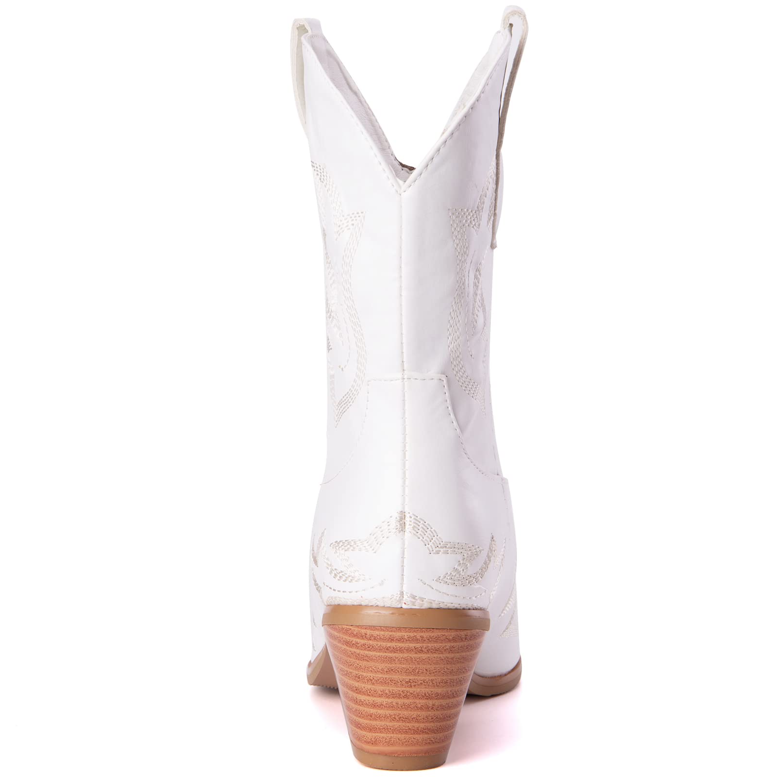 Onewus Botas cortas vaquero para mujer Botas occidentales - Botines de vaquera retro