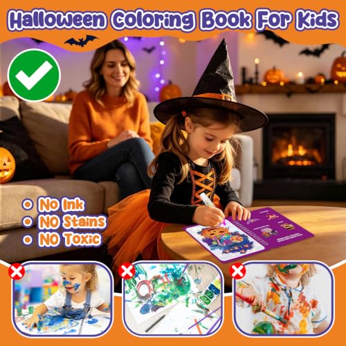 ZMLM 24 Pack Halloween Water Coloring Books for Toddlers Party Favors - image 6