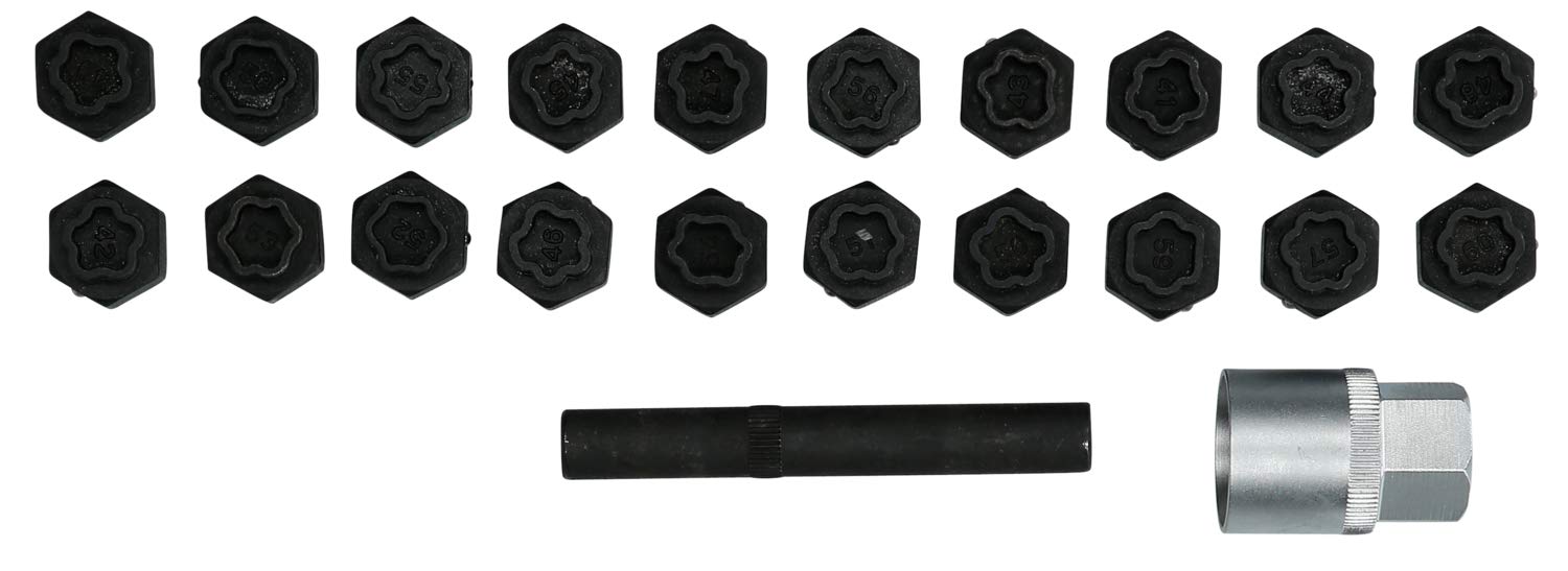 BRILLIANT TOOLS BT691050 Surtido de tornillos antirrobo para llantas, Para BMW, 22 pzs [Powered by KS TOOLS]