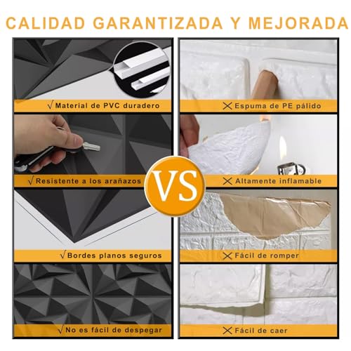 Paredes en 3d decoración Marca Qzgyoool (2)