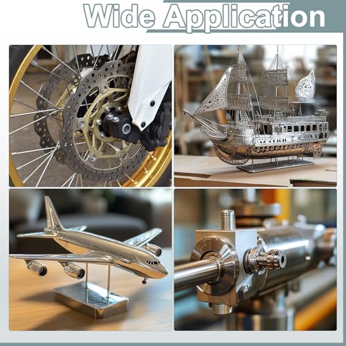 QUARKZMAN 5 Stück Rundstangen aus Edelstahl 304, 3,5 mm x 356 mm, massive Metallwelle, Rundstab, Drehbankmaterial für Modellflugzeuge, Autos, Schiffe, DIY-Bastelarbeiten, Metallbearbeitung