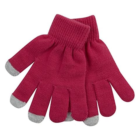 I.L.C.K Girls Gloves Magic Touch Screen Knitted Warm Wooly Winter Cover