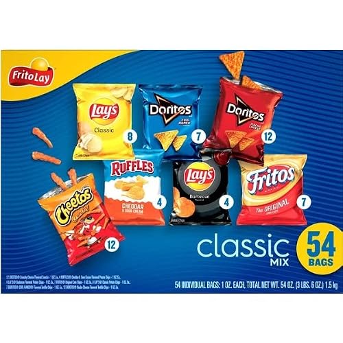 Frito Lay Classic Chips Variety, 1 Ounce (54 Count) #TOP23