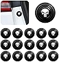 Miytsya 16 PCS Car Shock Absorber, Universal Car Door Protection Sticker (Black)