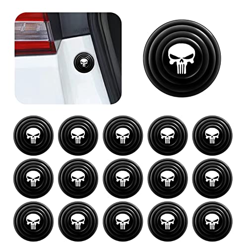 Miytsya 16 PCS Car Shock Absorber, Universal Car Door Protection Sticker (Black)