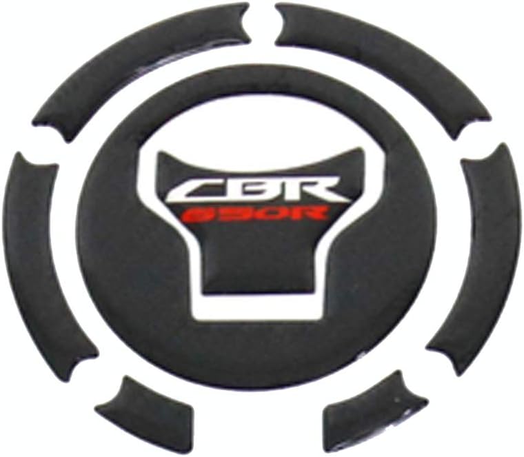 Motorcycle Carbon Fiber Tank Pad Sticker Gas Oil Fuel Tank Pad Decal Tank Protector Emblem Compatible with Honda CBR650R (One Set) Black