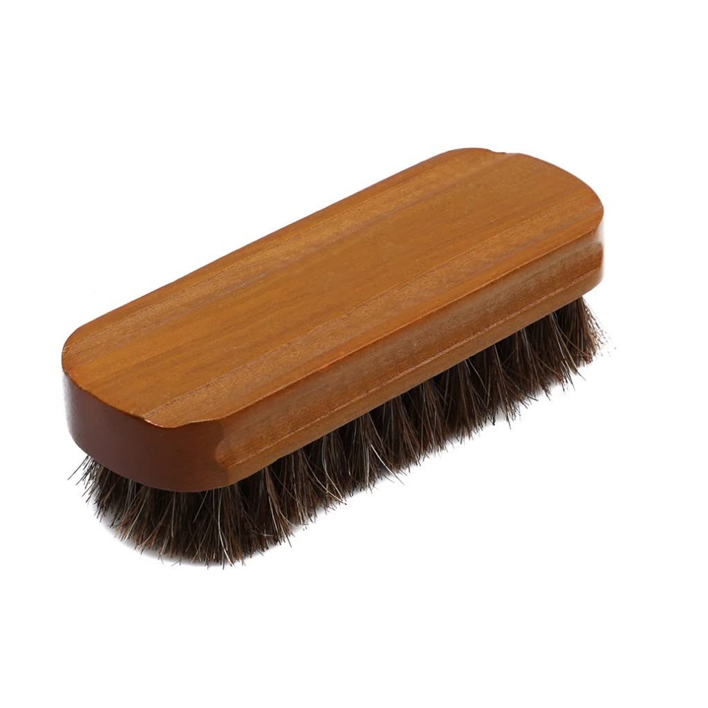 XXXDXDP Wooden Bristle Horse Hair Brush Leather Soft Polishing Tool Clean Shine Brush Suede Nub Boots Kit