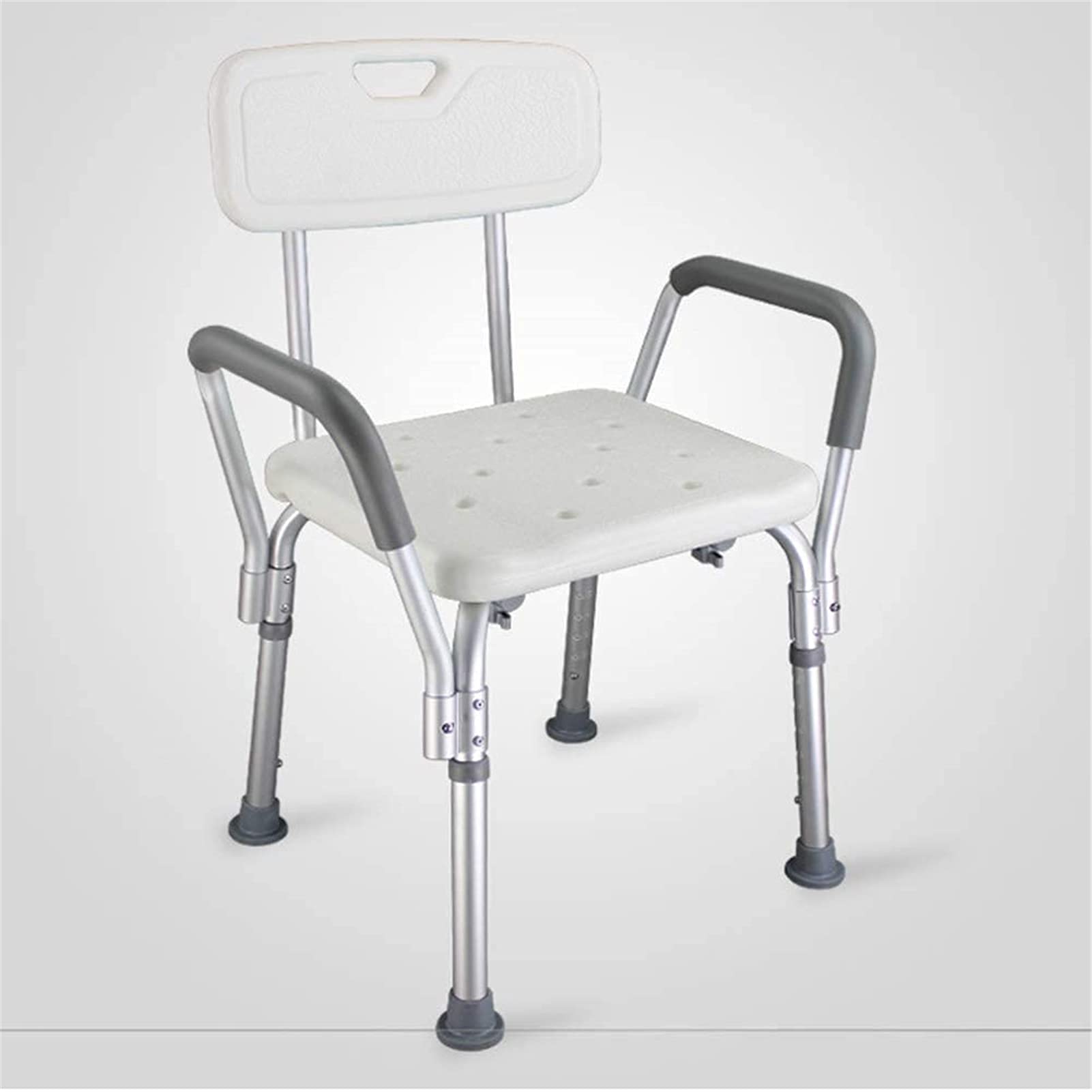 Asiento de Ducha, Silla de Ducha, Asiento de Ducha, sillas de baño Ajustables Antideslizantes con Respaldo y Asas, Bancos de Ayuda para Ducha para Personas Mayores y discapacitados
