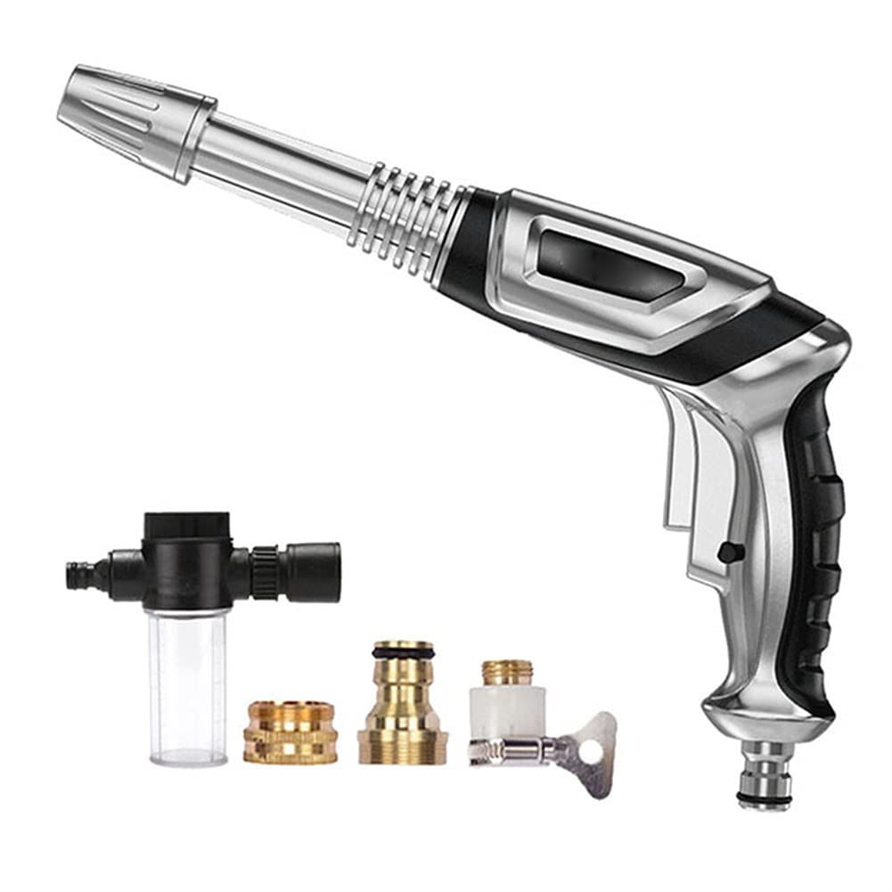 TISTIK High Pressure Power Water G-u-n, High Pressure Washer Water G-u-n, Garden Hose Nozzle Spray, Car Wash Sprinkler, Cleaning Tool， (Color : Gun Set)