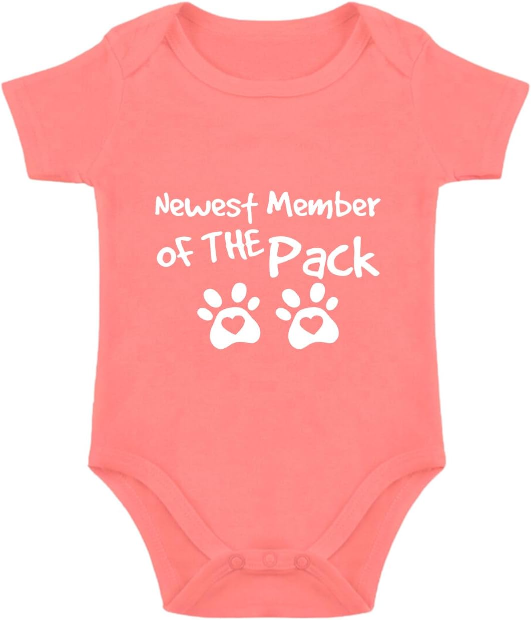 listery Member Of The Pack Baby Bodysuit Pregnancy Announcement Baby Bodysuit Dog Paw Clothes Newborn