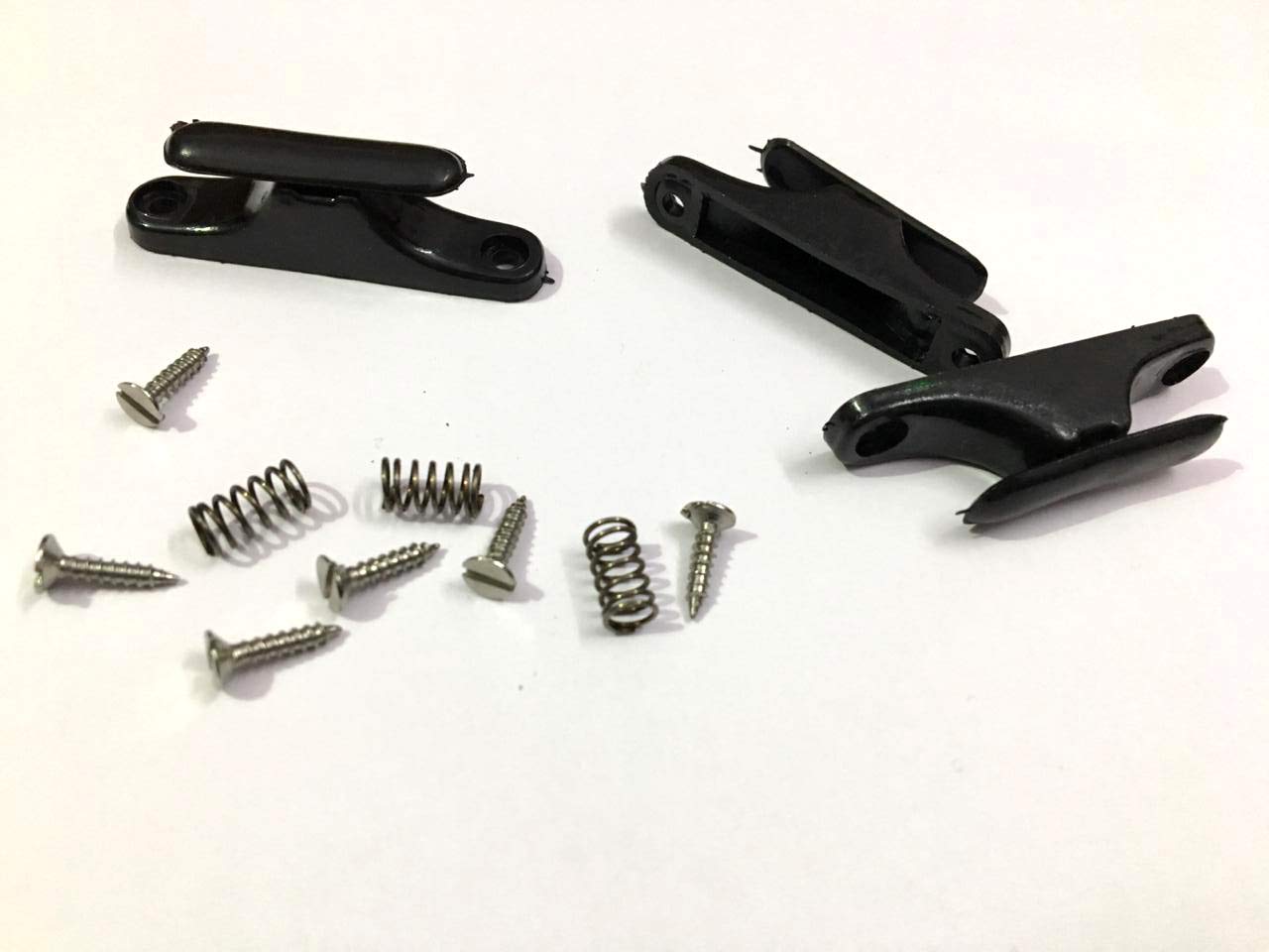 MUSICAL STRING Violin Box'S Bow Lock Black 42 mm 2 Pcs With Extra 1 Pcs For Box Repair