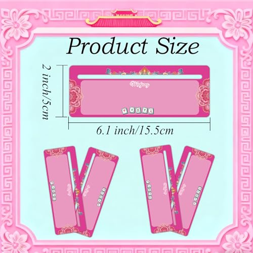Set de 4 guías Pop Resin para mahjong en colores variados miniatura 2