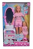 baño barbie set Con lavabo, espejo, taburete, dientes y accesorios