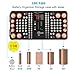 Battery Organizer Storage Case with Tester, Stores & Protects Up to 136 Batteries, Holds AAA AA C D 9V Button Cell with Clear Locking Lid for Home & Garage (Holds 136 Batteries)