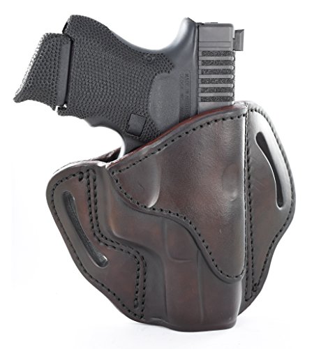 1791 GUNLEATHER G19 Holster - Right Hand OWB G19 Leather Holster for Belts - Fits Glock 19, 23, 26, 27, H&K VP40 and Springfield XDS