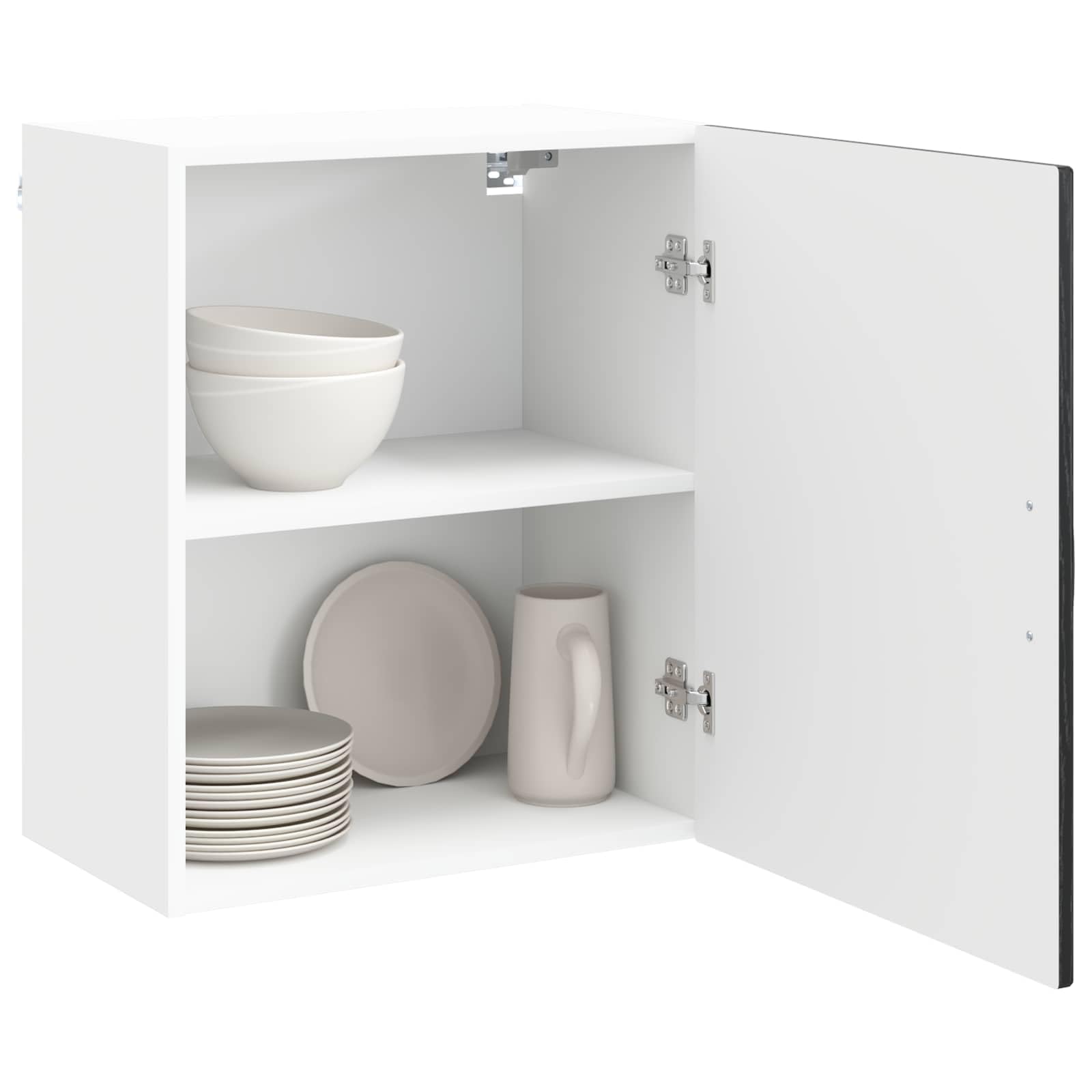 vidaXL Dishwasher Panel Kalmar Black Oak 50 x 31 x 60 cm, Elegant Modern Kitchen Shelf, Ample Storage Solutions, Rectangular Wall Cabinet, Utensil Organizer for Home Essentials — image 1