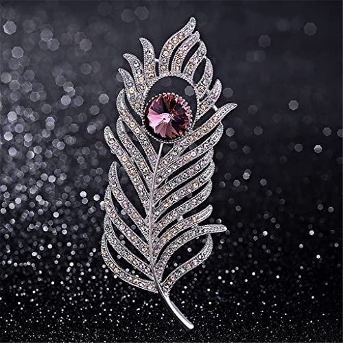 Broche plume pour costume féminin le cadeau de bijoux idéal pour les femmes