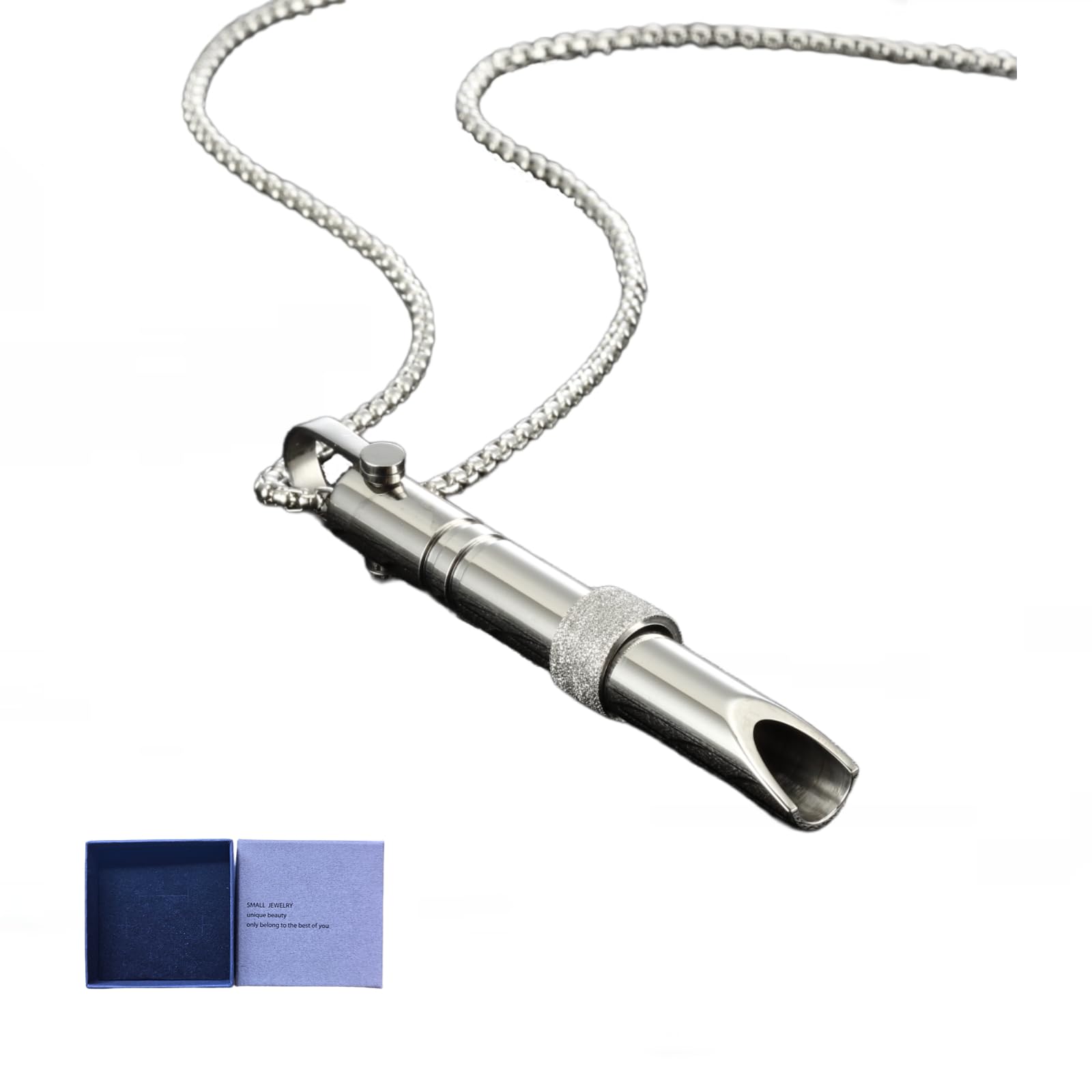 Zilynhom Collana per la respirazione, accessori per la meditazione per la consapevolezza, sollievo dall'ansia e dallo stress, calmarsi, spostare l'attenzione, rilassamento, aiuto per il sonno