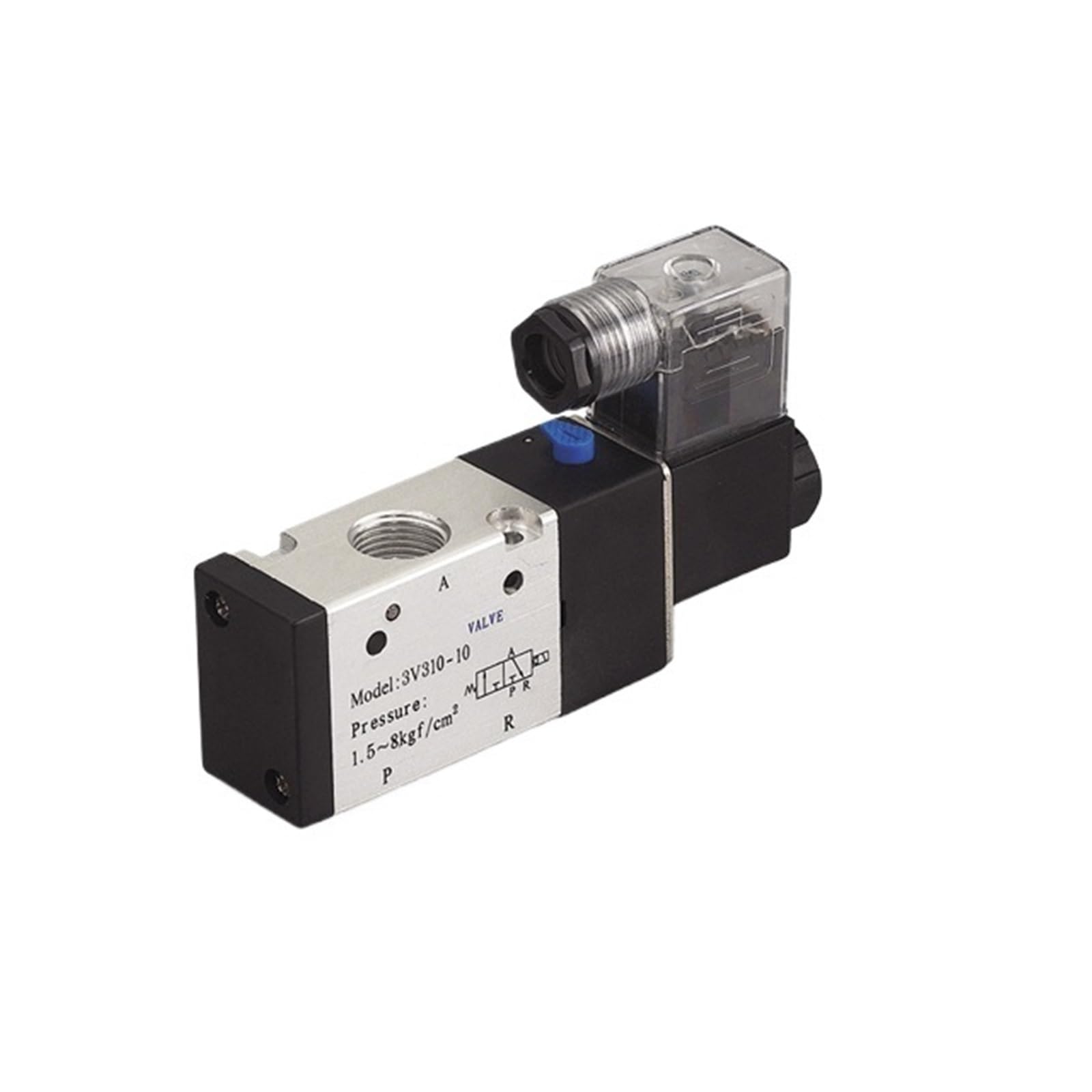 Aynrjkkx Ac220v 1Pcs 3V310-10-No Normally Open 3/8" Pneumatic Valve Solenoid Dc12v 24V 3 Port 2 Position 3/2 Way(Ac220v)