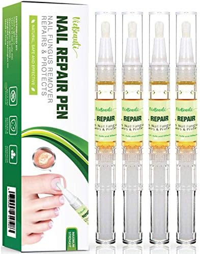 VieBeauti Nail Repair Pen, Toenail Fungus Stop, Restores & Rehydrates Damaged Nails, Fungus Nail Care on Toenails & Fingernails Strengthen [4 pcs]