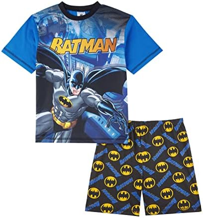 Batman Boys Pyjamas, Short Pjs Set, Ages 2 to 10 Years Old, Official DC Comics Merchandise