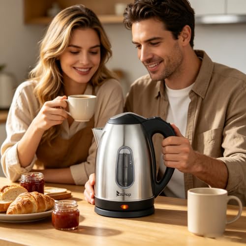 Tetera eléctrica acero inoxidable 1.5 litros seguro y rápida miniatura 3