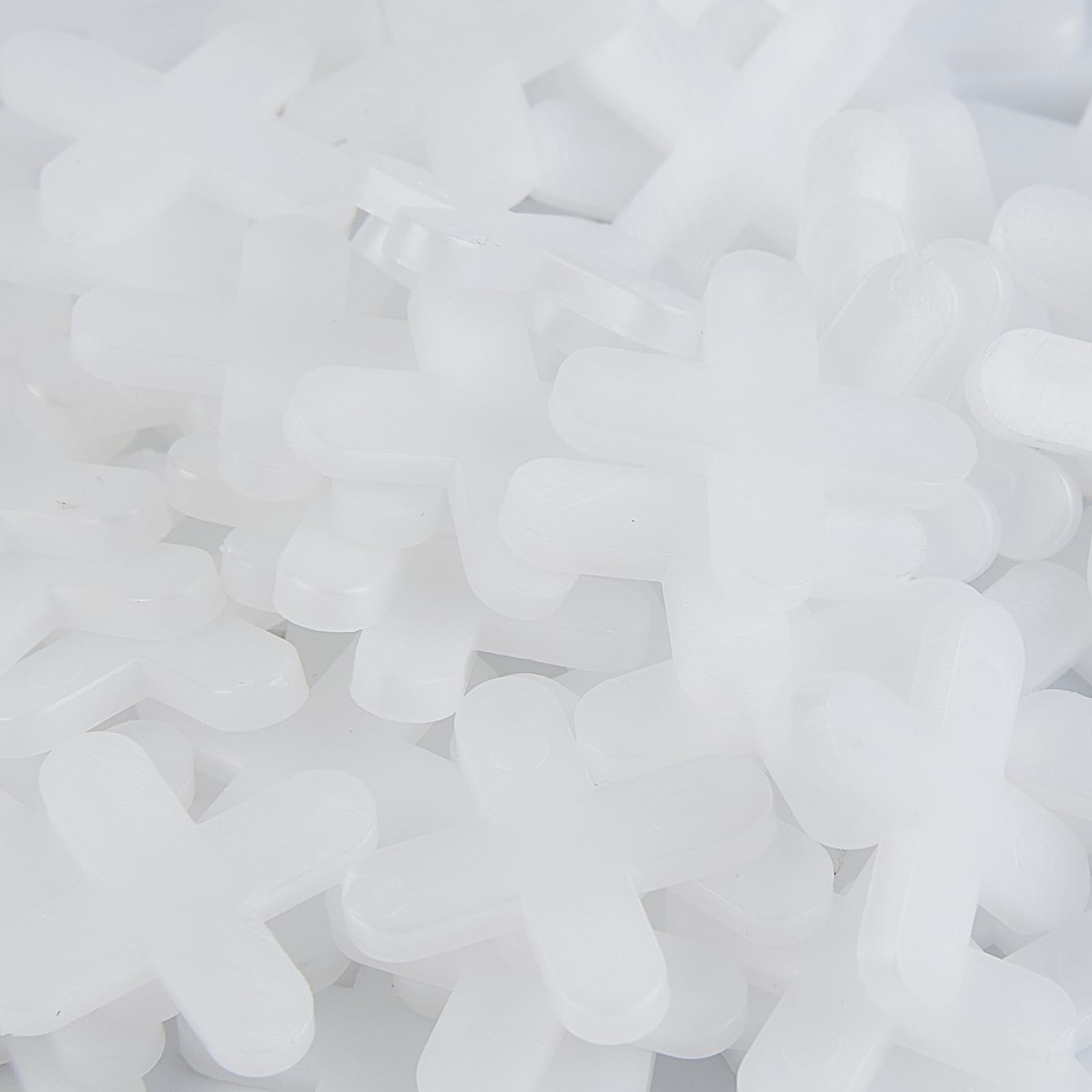 Tcrogsciss White 400 Pieces Tile Spacers,2Mm Decorative Tile, Plastic Cross Tile Gasket,Slab Spacers, For Tile Fixing Mat Road Tile Leveling