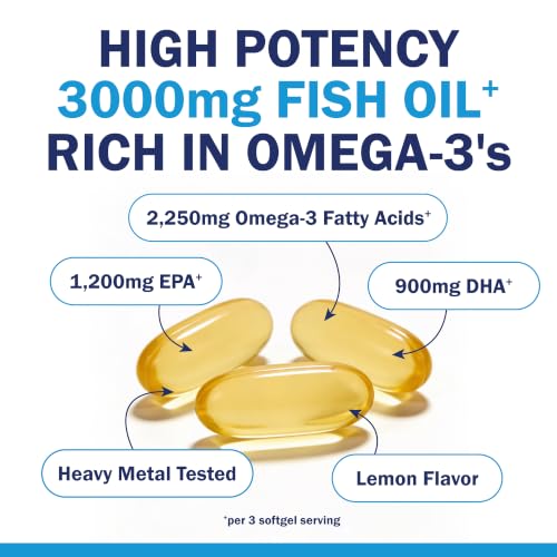 Why Your Mornings Don't Have to Hurt: Omega-3 for Joint Pain and Stiffness in Seniors That Actually Work 4 Triple Strength Omega 3 Fish Oil 3000mg for Women and Men, 90 Softgels