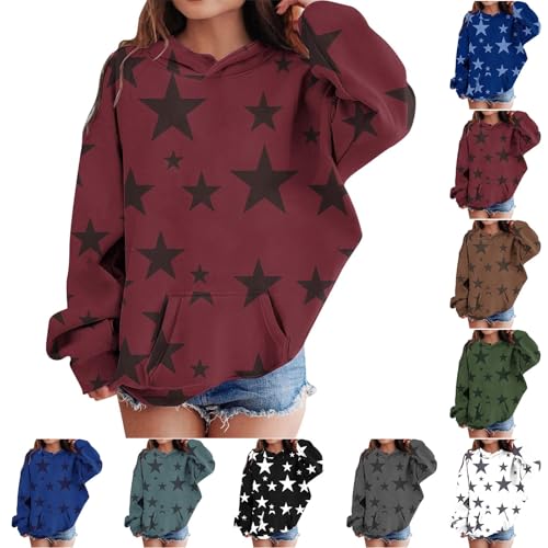 Girls Boys Star Graphic Y2k Hoodies Pullover Teens Kids Fleece Oversized Thickn Sweatshirts Cute Aesthetic Streetwear Outfits2