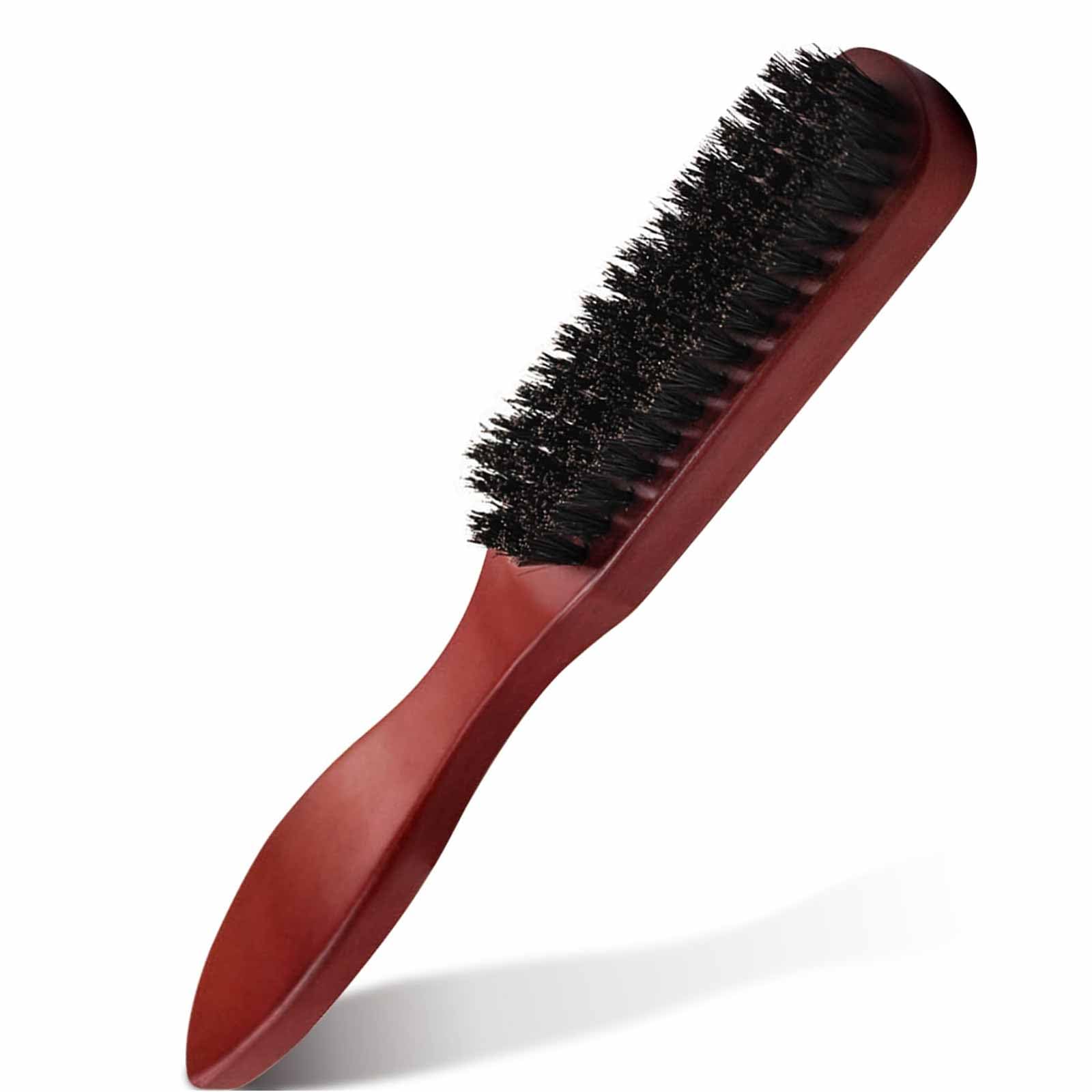 Slick Back Hair Brush, 1 Pcs Boar Bristle Hair Brush