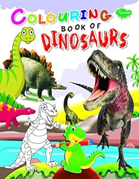 Paperback Colouring Book of Dinosaurs Book