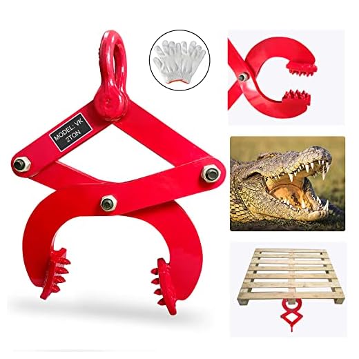 Pallet Puller 2T/4409lbs Capacity Heavy Duty Steel Single Scissor for Pulling Pallets, Woods and Other Things Easily, 8 Inches Bigger Jaw Opening Pallet Grabber