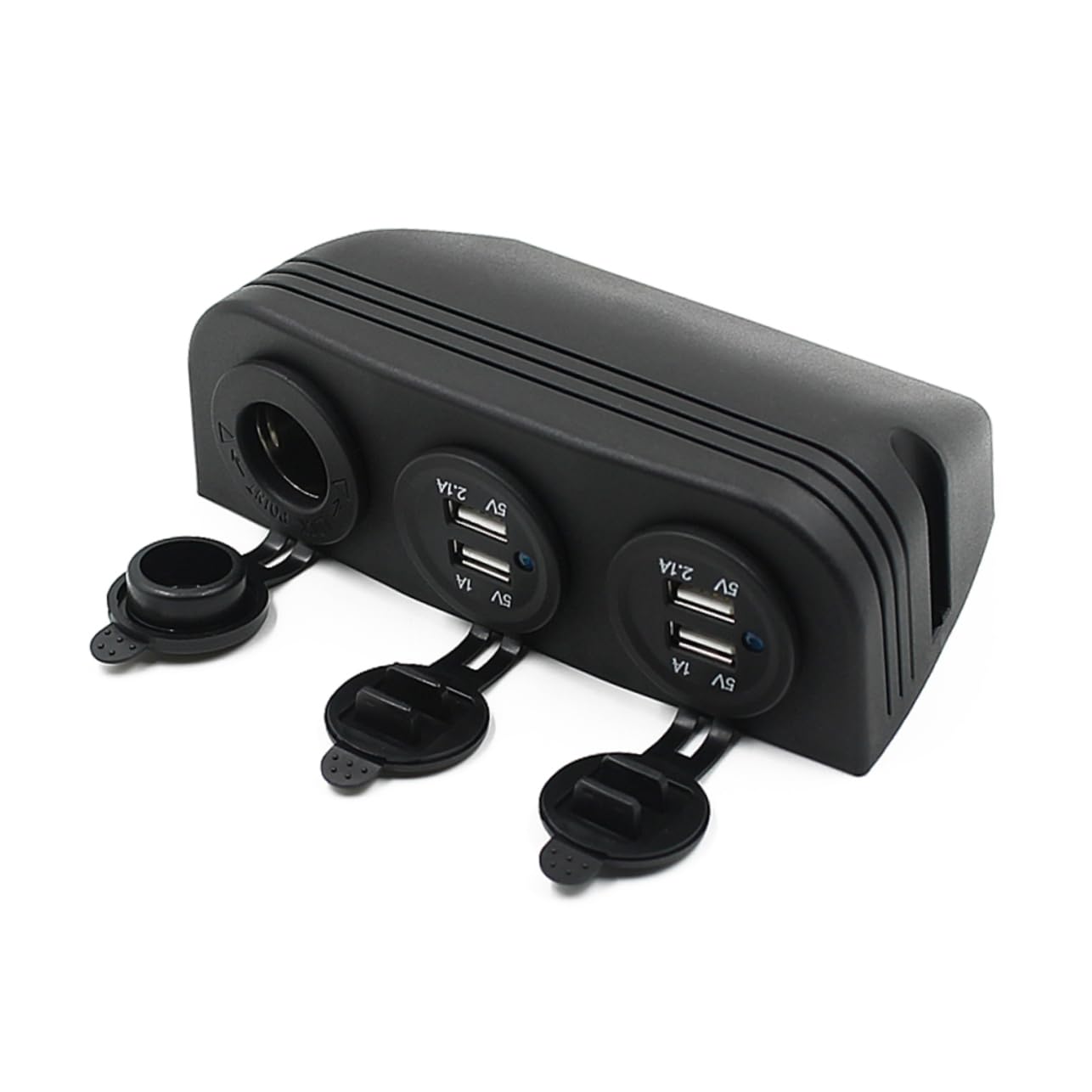 DOITOOL Coche con 4 Puertos USB Adaptador 12-24v Carga Rápida Protección Ipx4 Fácil Instalación