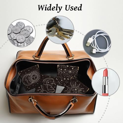 Peacoblue 4Pcs Small Leather Squeeze Coin Purse for Women-cats and dogs Pattern Waterproof & Durable Change Pouch Mini Money Wallet,Best Gift for Adult Girls4