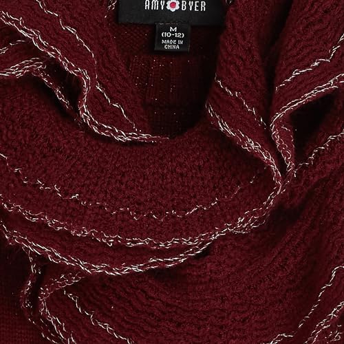Amy Byer Girls' Pullover Sweater with Scarf3