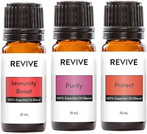 Cold & Flu Season Kit - Immunity Boost, Purify, and Protect Blends - 100% Pure Therapeutic Grade, for Diffuser, Humidifier, Massage, Aromatherapy, Cruelty Free - Unrefined Oils with No Fillers