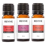 Cold & Flu Season Kit - Immunity Boost, Purify, and Protect Blends - 100% Pure Therapeutic Grade, for Diffuser, Humidifier, Massage, Aromatherapy, Cruelty Free - Unrefined Oils with No Fillers
