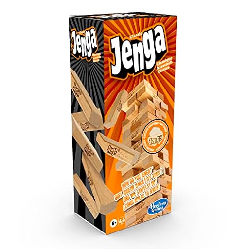 Hasbro Gaming Jenga, Juegos de Mesa para Niños y Niñas de 6 Años o Más, Fiestas con Amigos, Habilidad y Estrategia | Ya disponible en tu tienda friki favorita! En mundofriki.es!