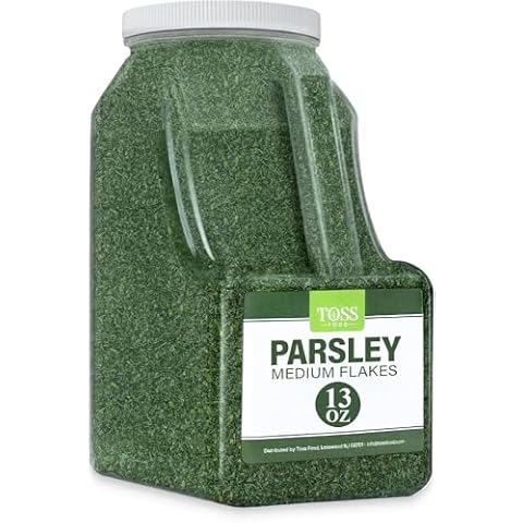 Toss English Parsley Flakes Medium Bulk 1 LB Cover