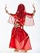 BellyQueen Belly Dance 7 Piezas Cojunto Danza Oriental Traje Top Falda Disfraz...
