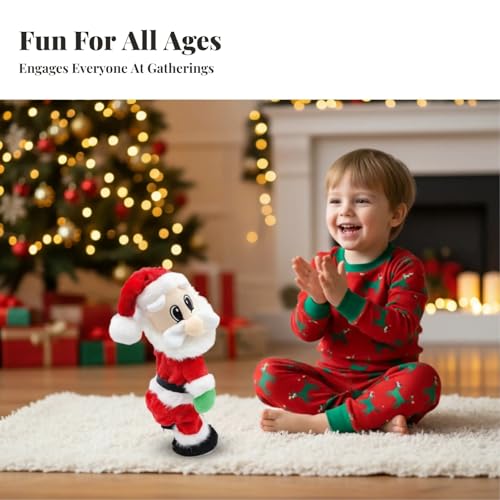 Muñeco Santa Claus Bailarín con Música y Movimiento miniatura 7