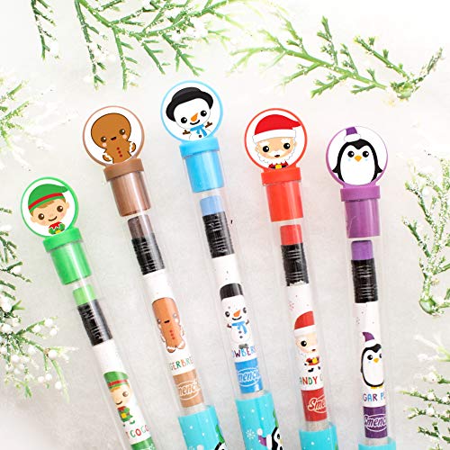 image for Scentco Holiday Smencils - HB #2 Scented Pencils, 5 Count, led-anti-st