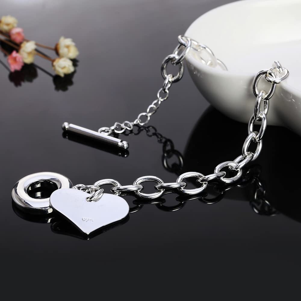 Pulsera con Dije de corazón de Amor Suave para Mujer, Pulseras, Pulsera de Cadena de Mano Femenina