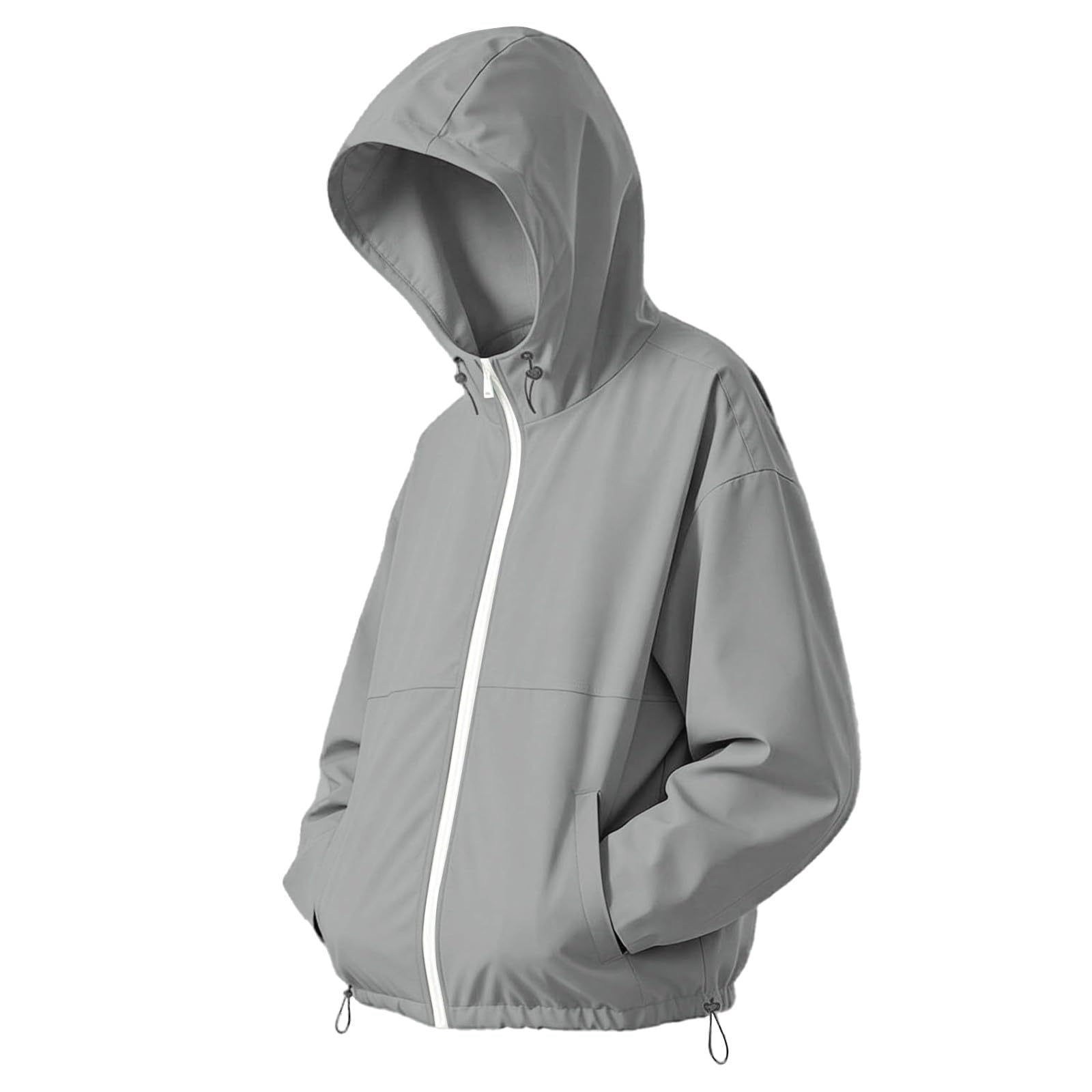 Chaqueta impermeable mujer para lluvia y viento con ajuste regular cómodo 6