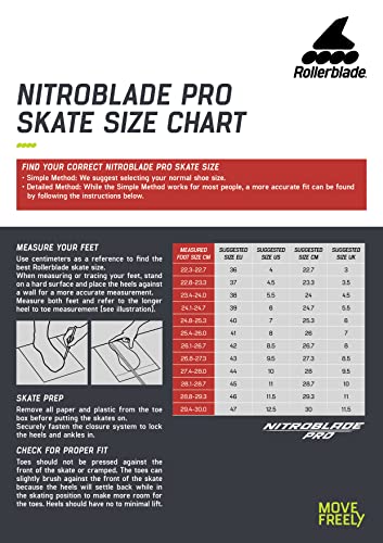 Rollerblade Bottes Nitroblade Noir pour patinage de vitesse et roller course
