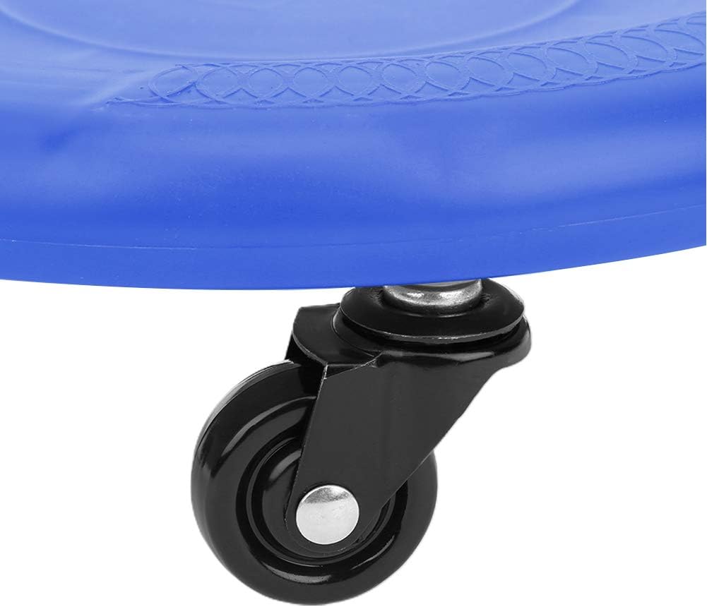 Abdominal Exercise Roller, 4 Wheel Plate Slide Disc Fitness Equipment for Home Office Gym (Blue)