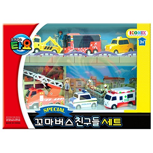 Tayo Chibikko Bus Special Mini 6 Piece (Room + Alice + Nuri + Pato + Toto + Frank)
