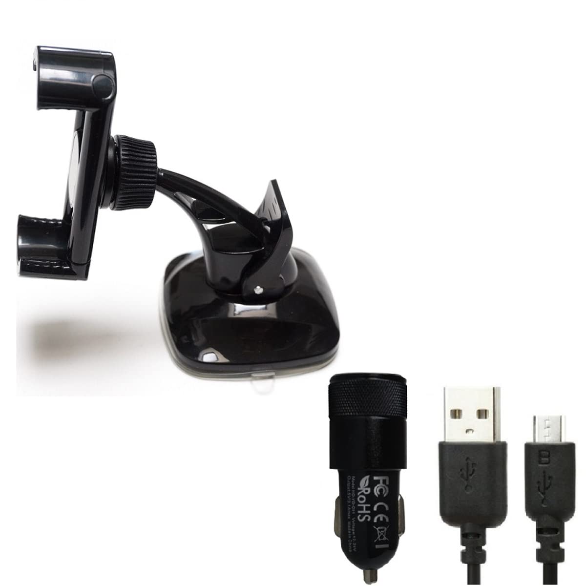 K-S-Trade Supporto Parabrezza per Huawei Nova Y70 Plus Top Set Compatibile con Huawei Nova Y70 Plus Montaggio Compatto Parabrezza Cruscotto Supporto Smartphone Specchietto Titolare Monte Auto