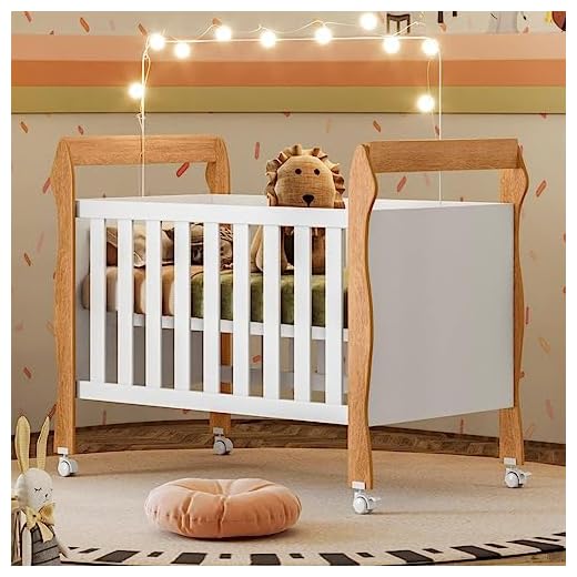 Berço Mini Cama 3 em 1 Soninho Tigus Baby Amadeirado